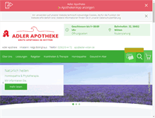 Tablet Screenshot of adler-witten.de